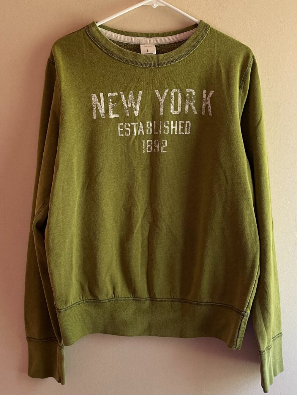 Abercrombie & Fitch Green New York 1892 Crewneck Sweatshirt Vintage Collegiate